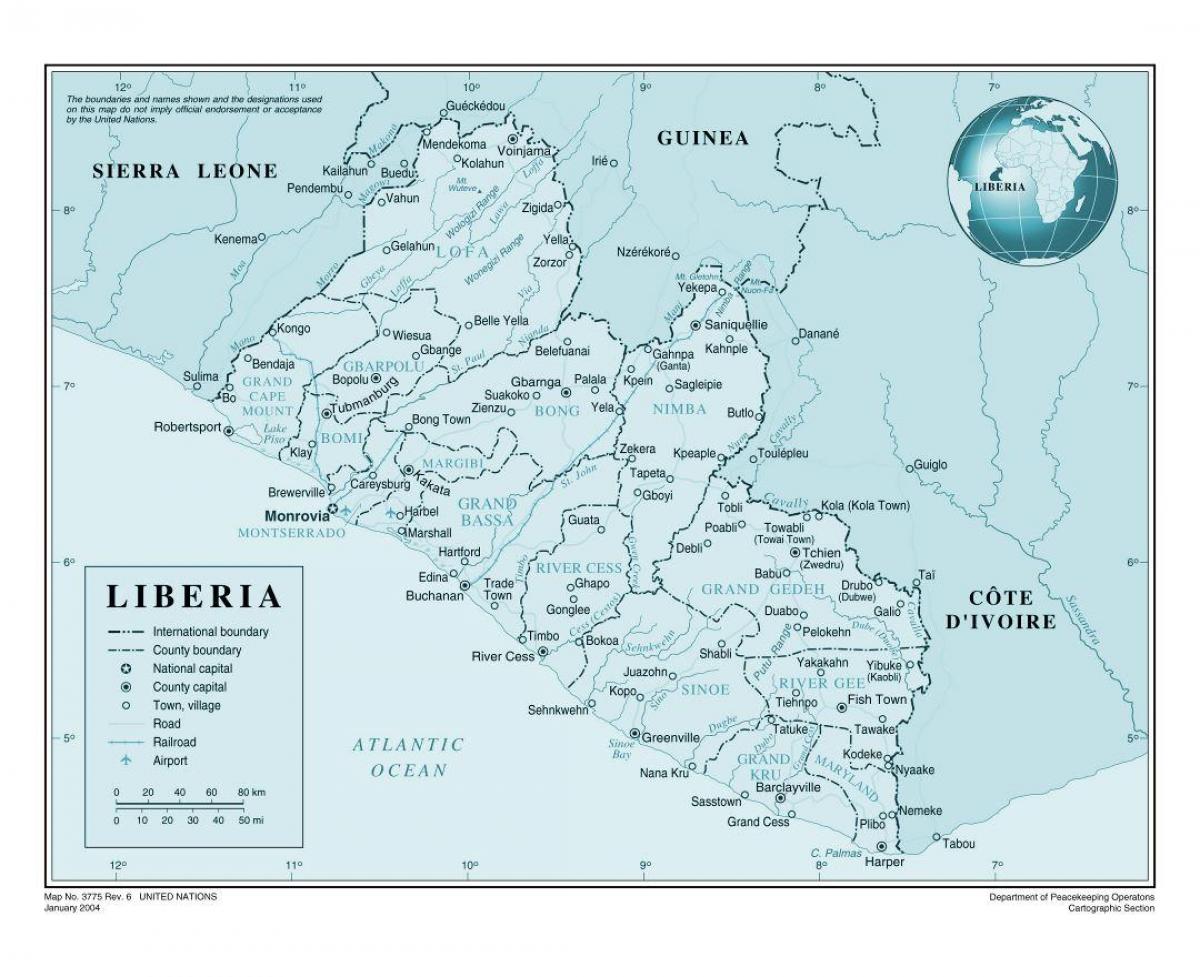 خريطة مطار ليبيريا