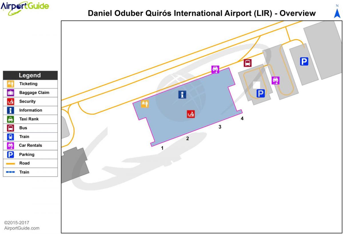 خريطة مطار ليبيريا محطة